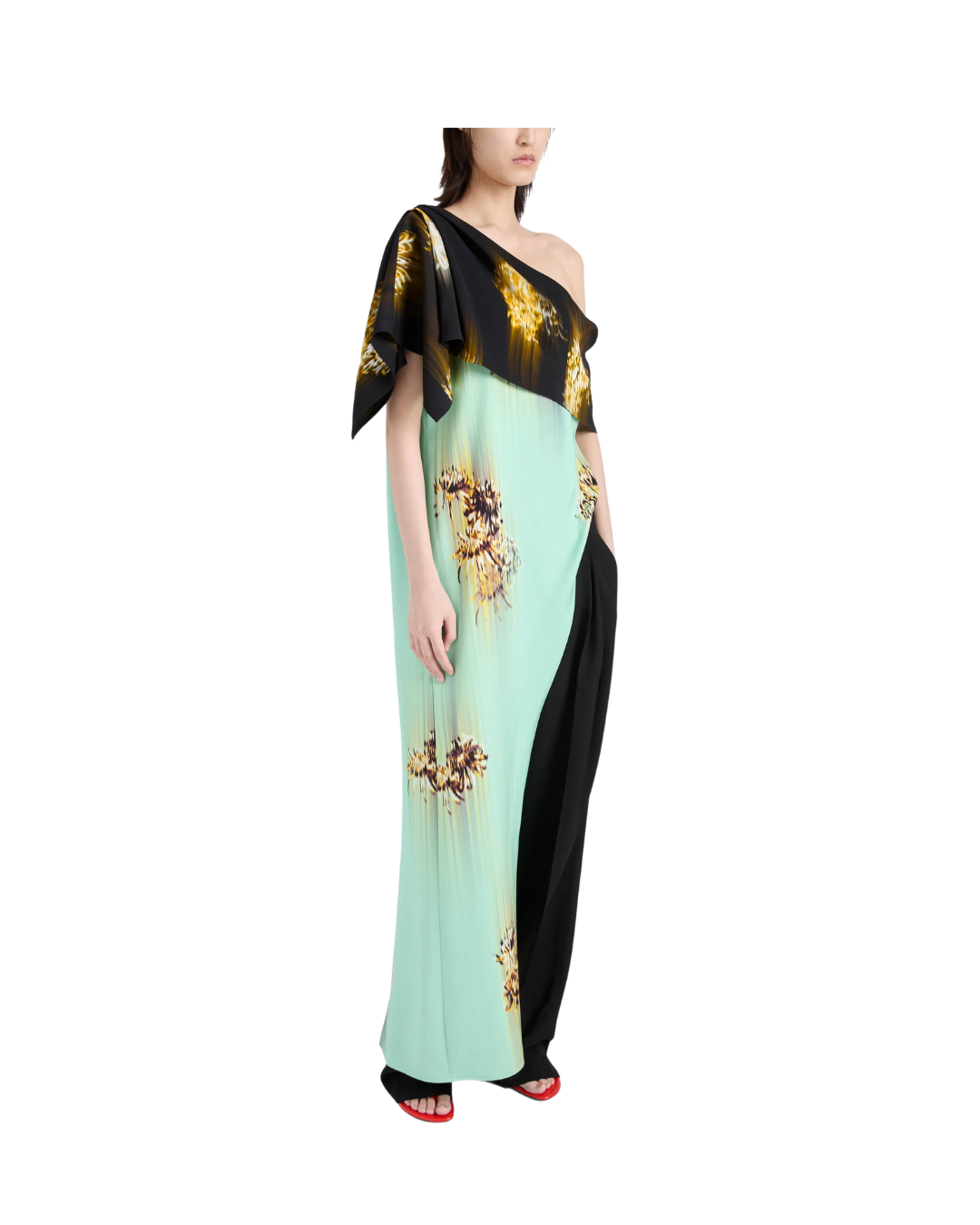 Haya Top in Printed Viscose Cady