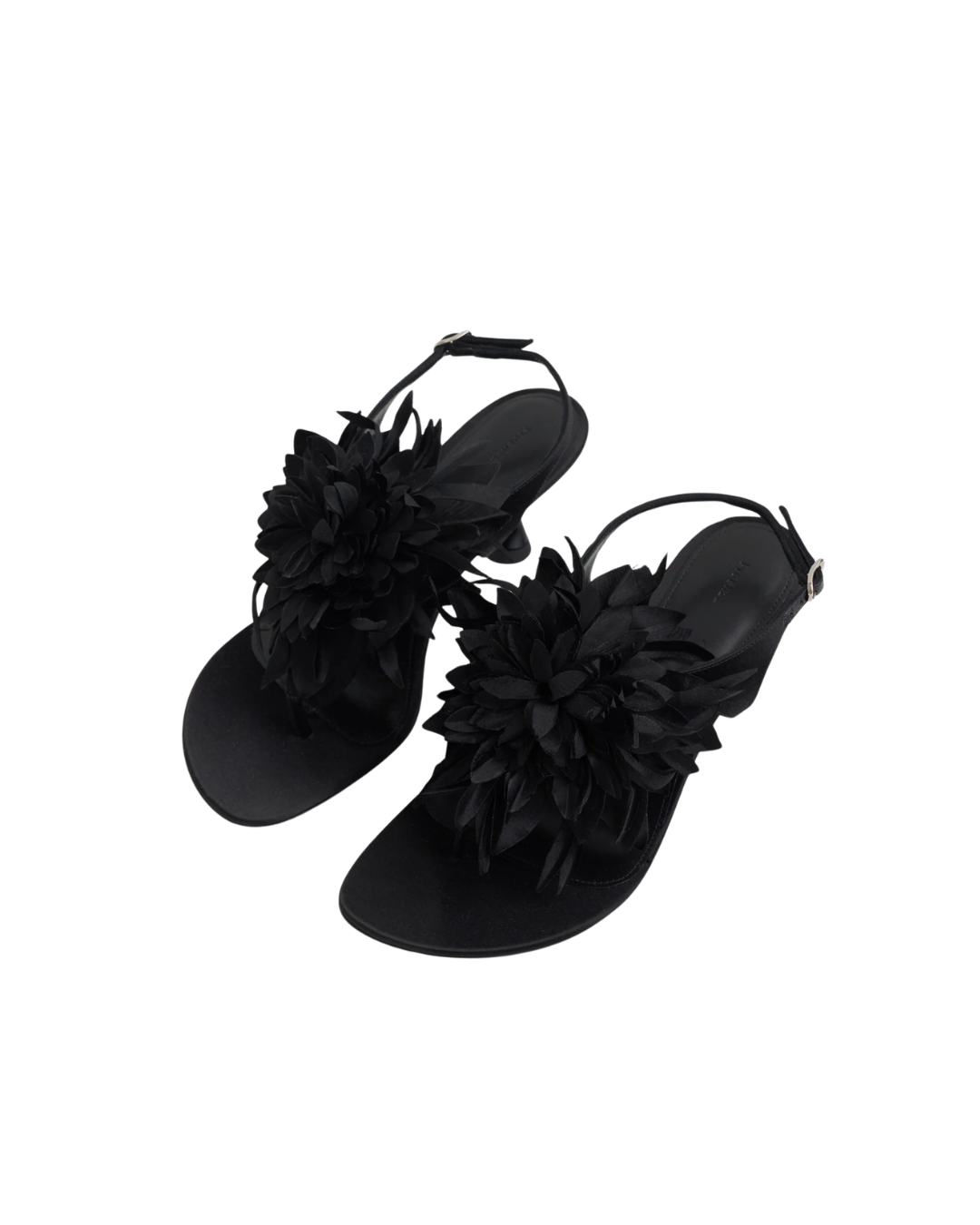 Tee Thong Flower Sandals in Satin