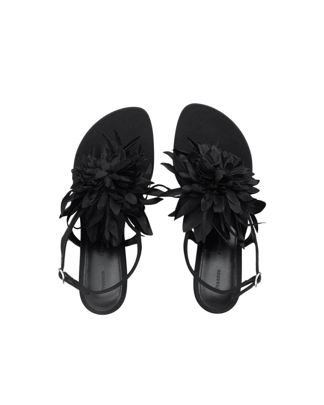 Tee Thong Flower Sandals in Satin