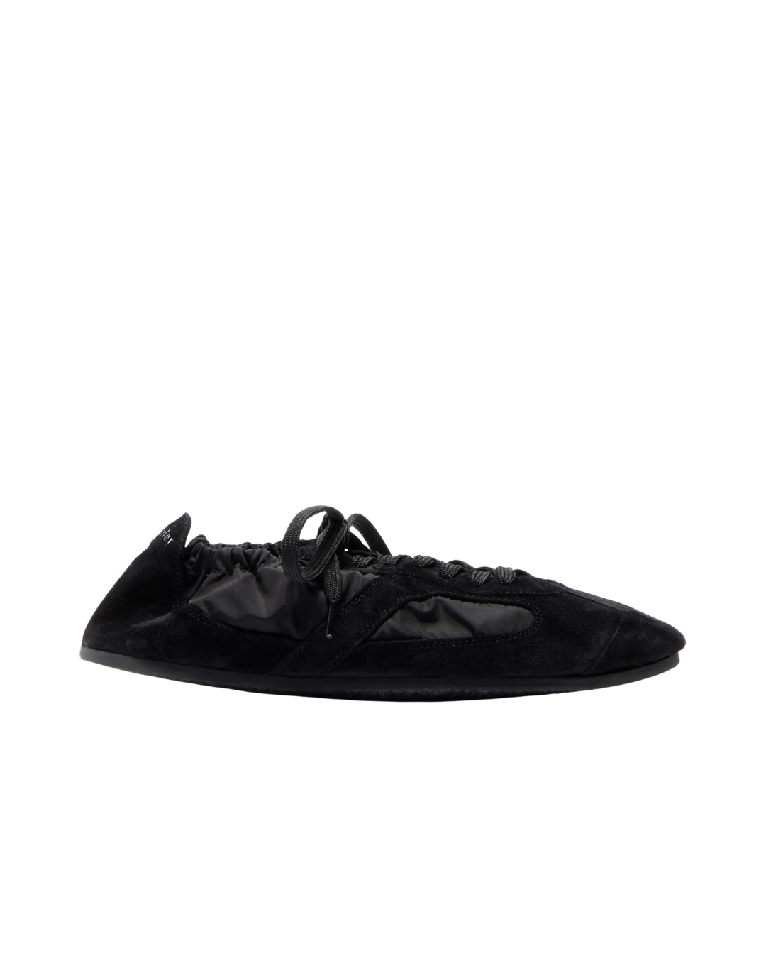 Soft Track Sneakers in Nylon Calfsuede