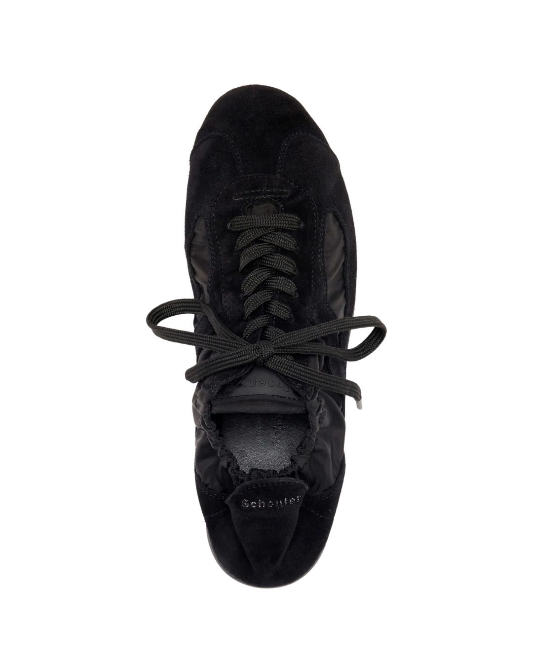 Soft Track Sneakers in Nylon Calfsuede