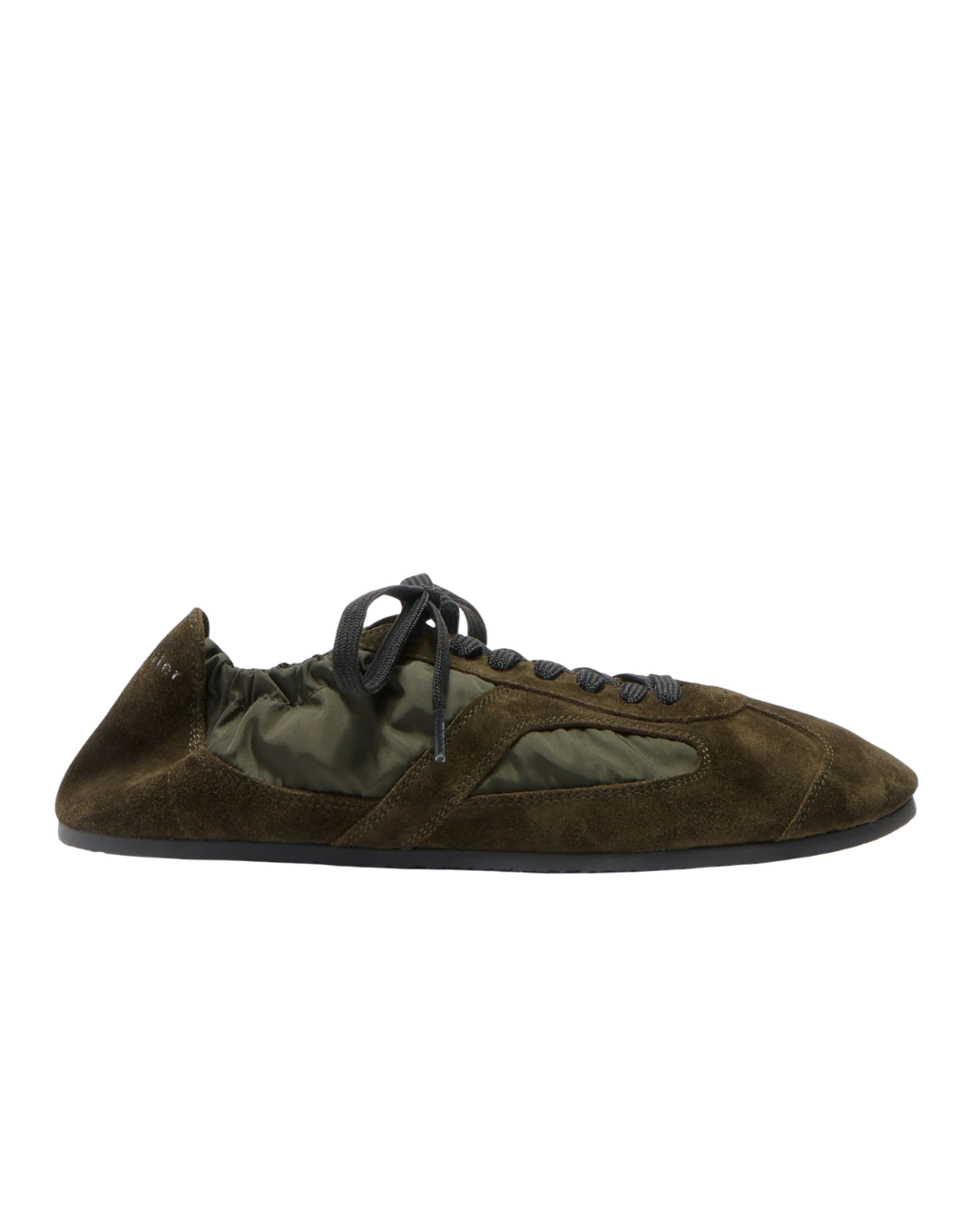 Soft Track Sneakers in Nylon Calfsuede