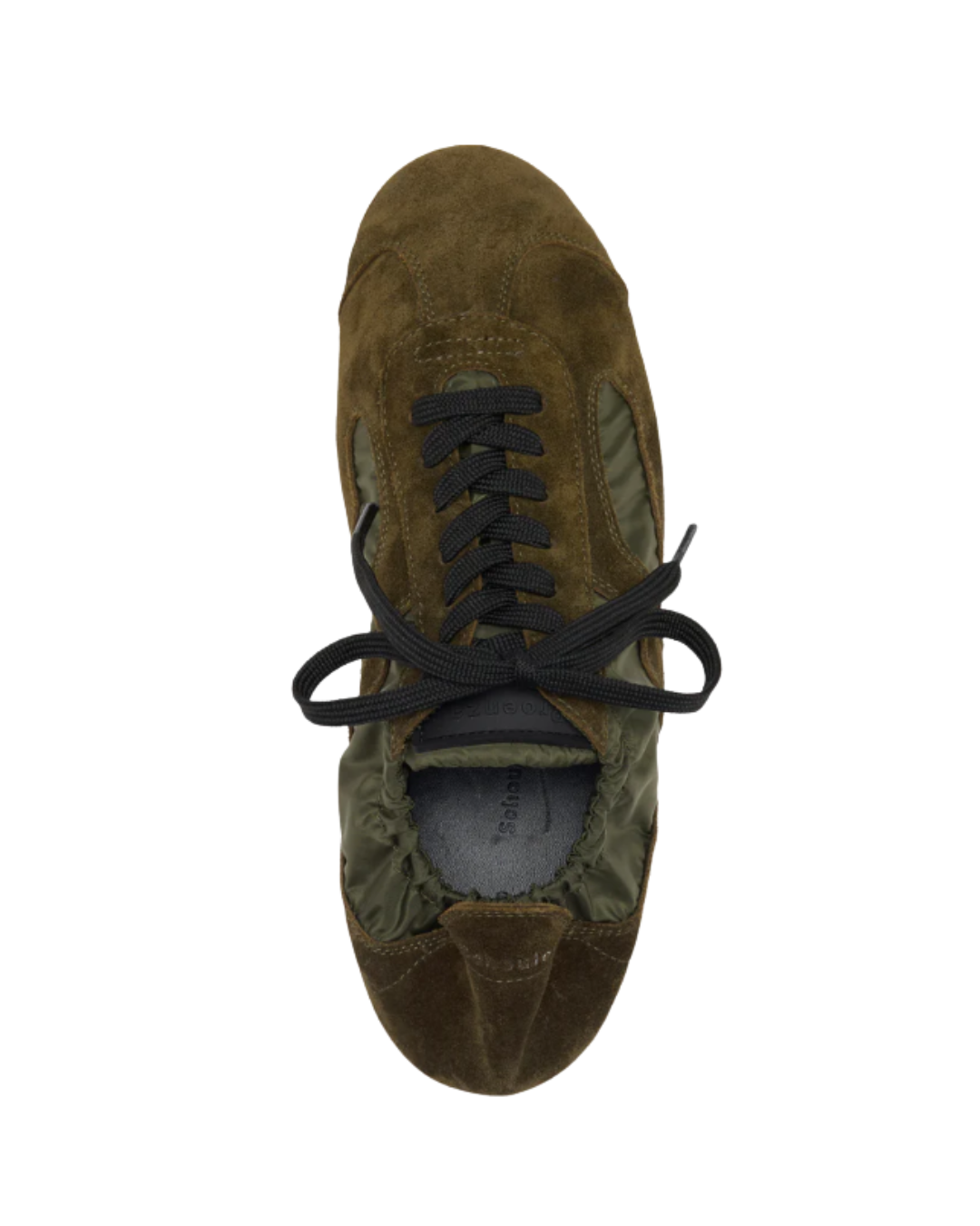 Soft Track Sneakers in Nylon Calfsuede