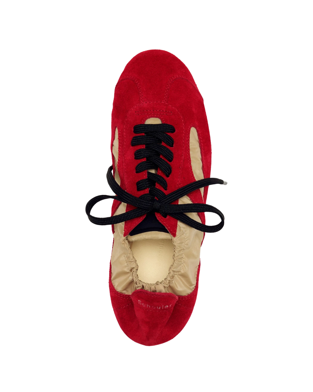 Soft Track Sneakers in Nylon Calfsuede