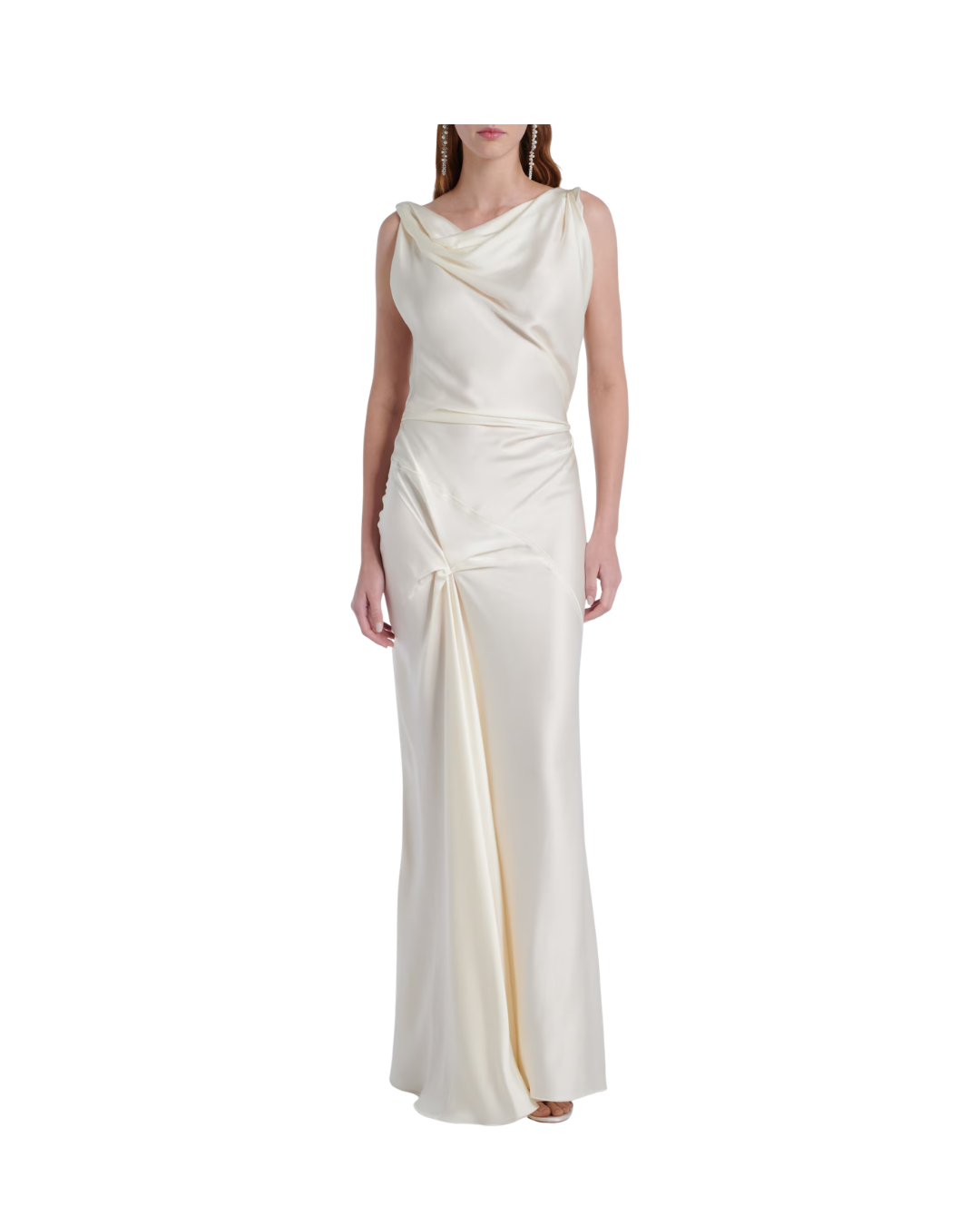 Asymmetric Drape Gown
