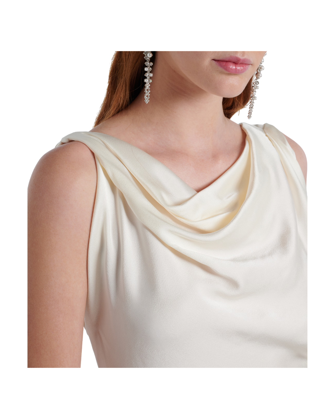 Asymmetric Drape Gown