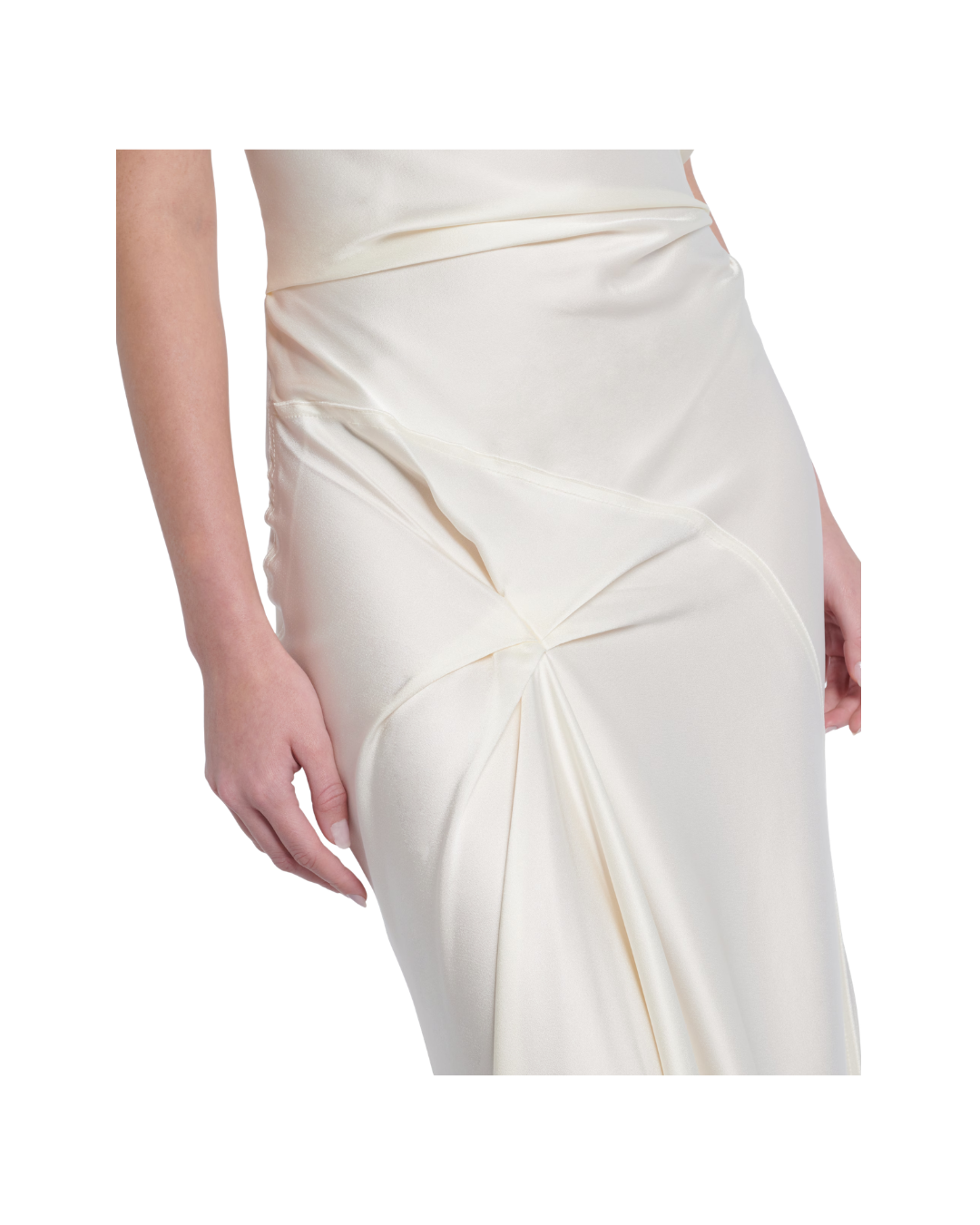 Asymmetric Drape Gown