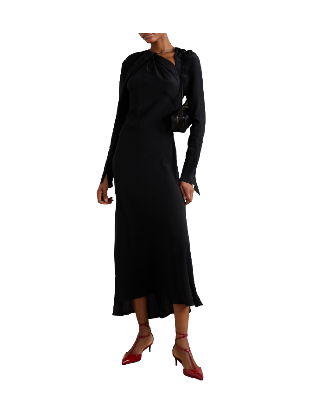 Long Sleeve Chain Detail Dress
