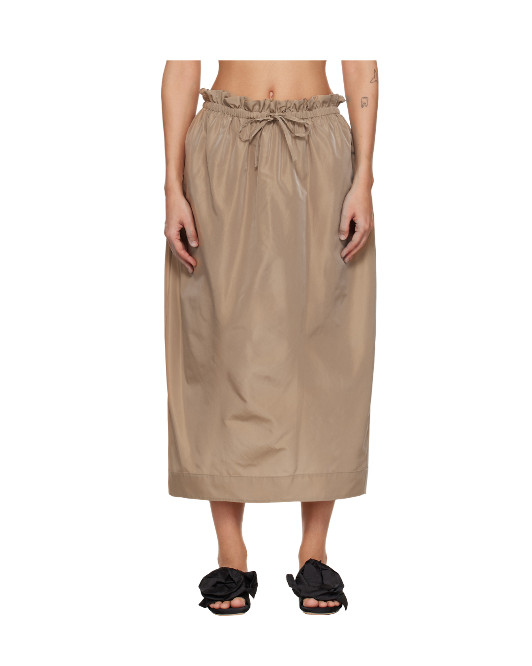 Gathered Waist Tulip Skirt
