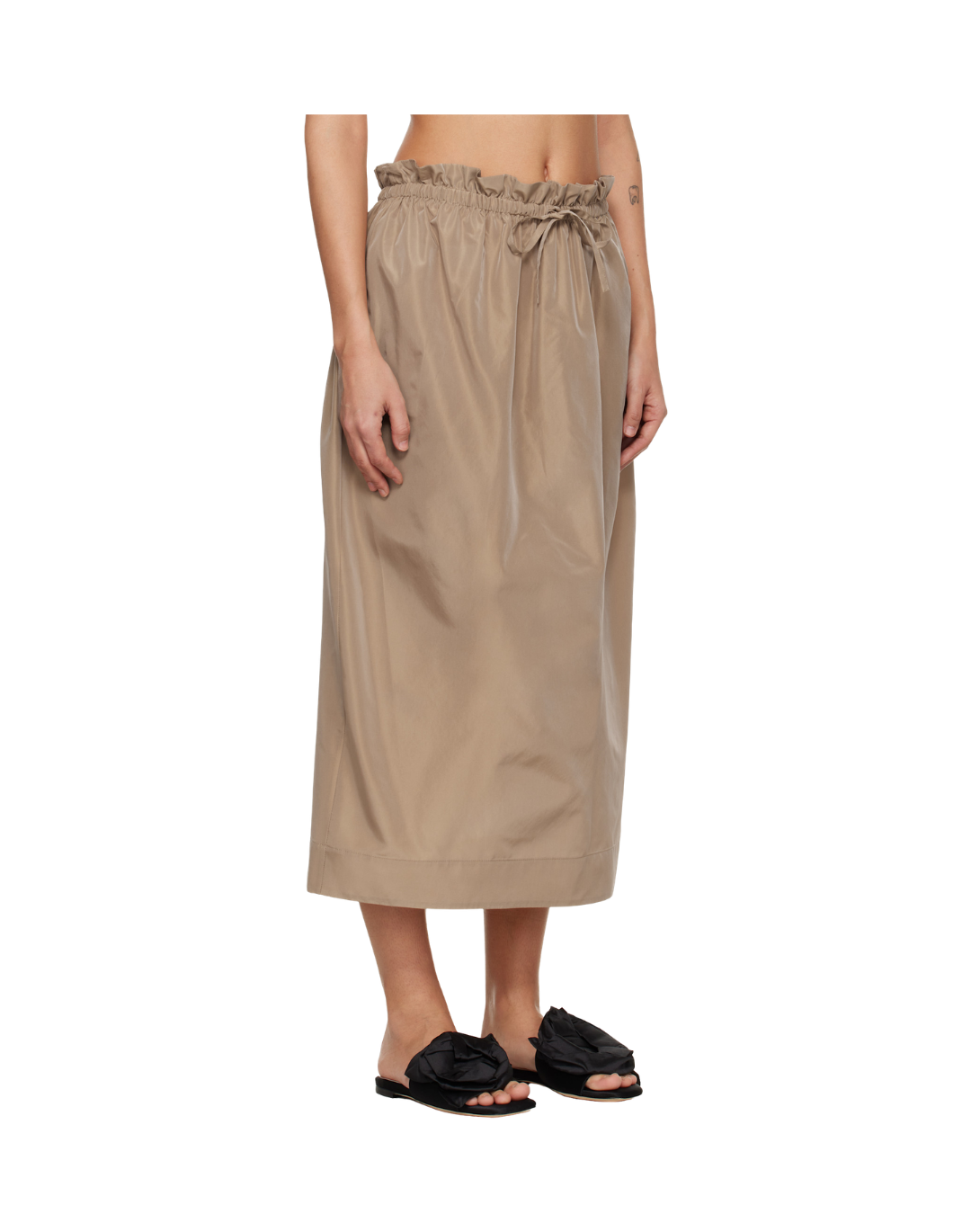 Gathered Waist Tulip Skirt