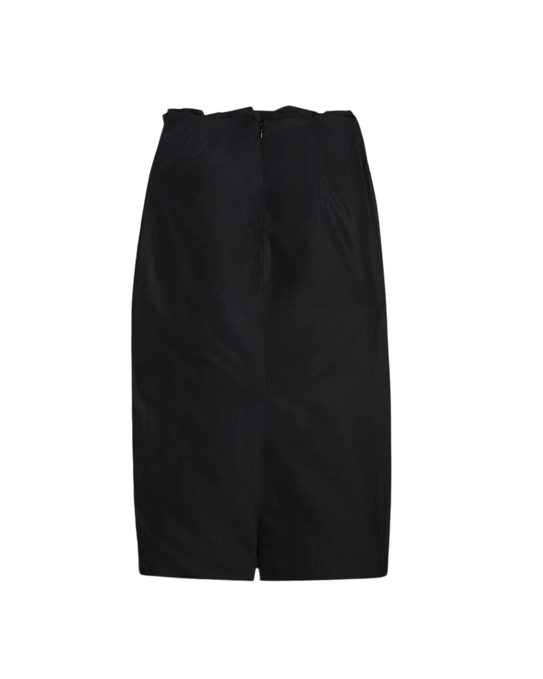 Pleated Waist Pencil Skirt