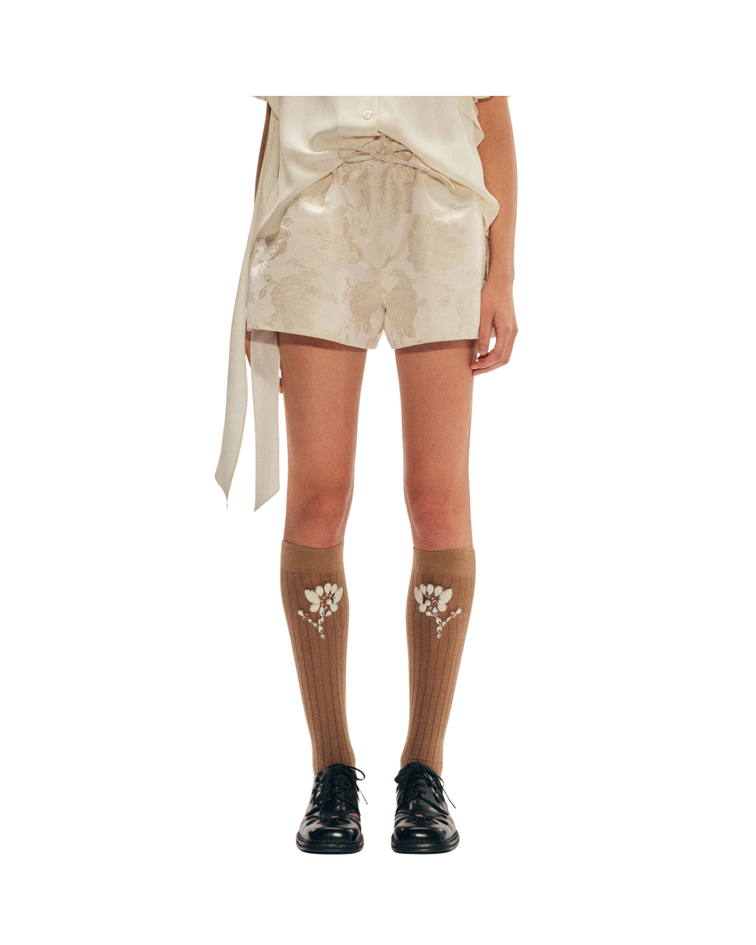 Elasticated Rose Shorts