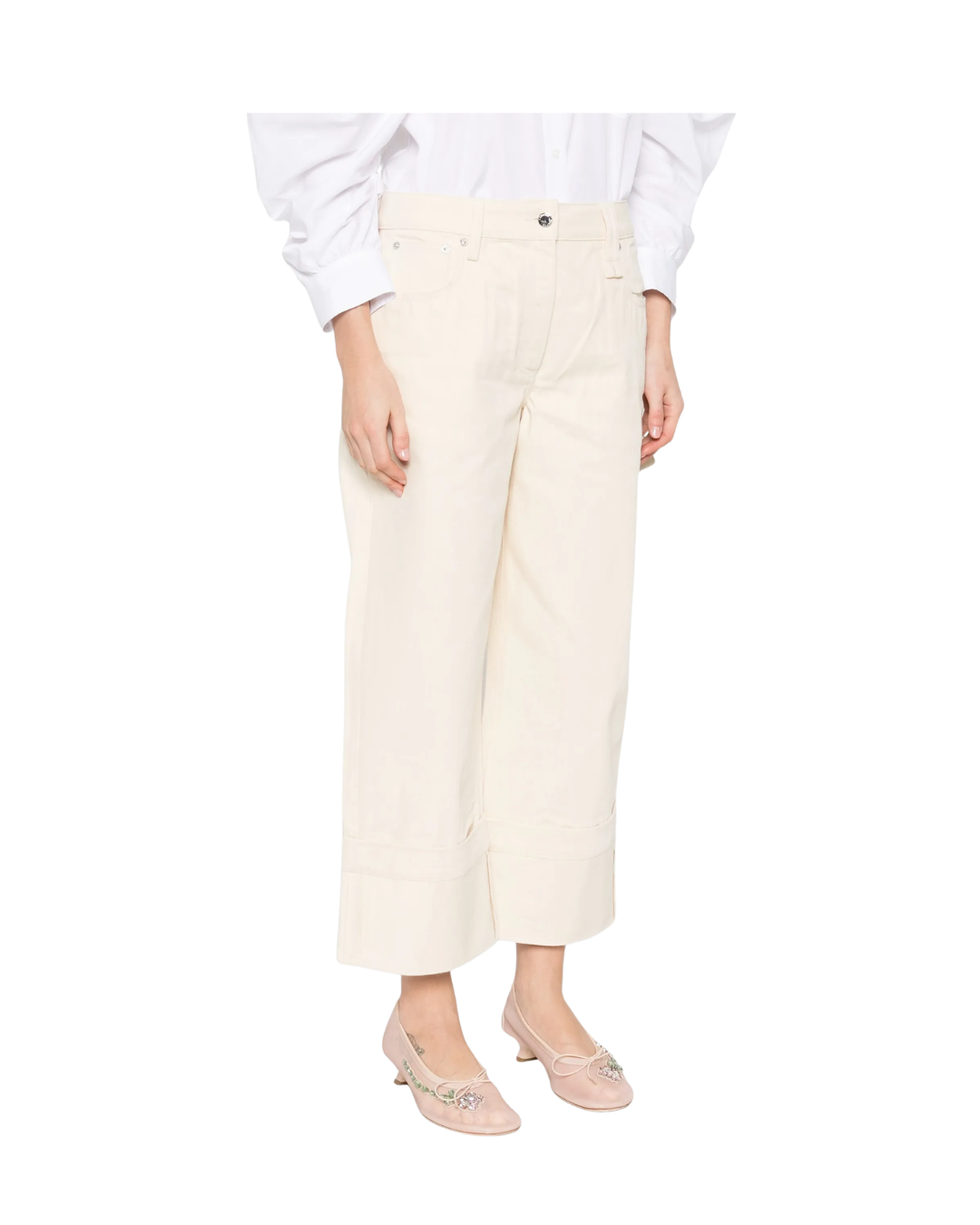 Straight Leg Bow Loop Jeans