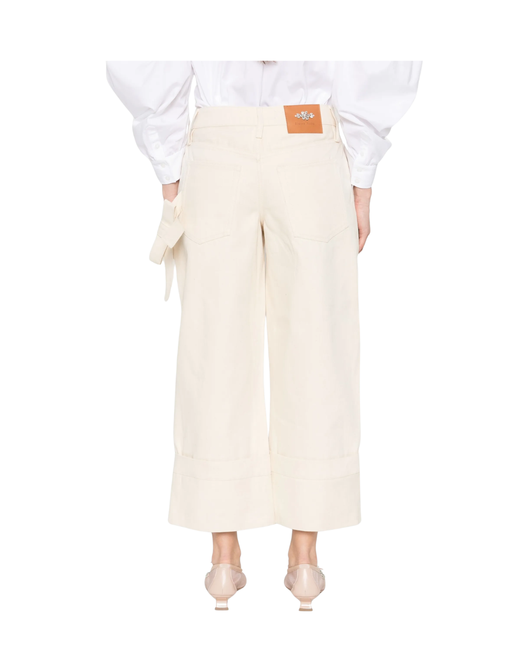 Straight Leg Bow Loop Jeans