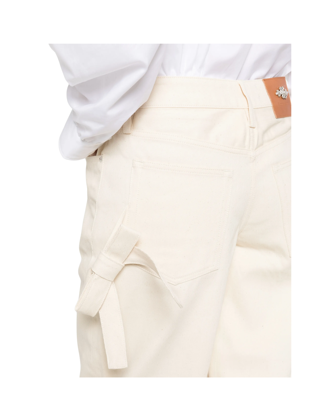 Straight Leg Bow Loop Jeans