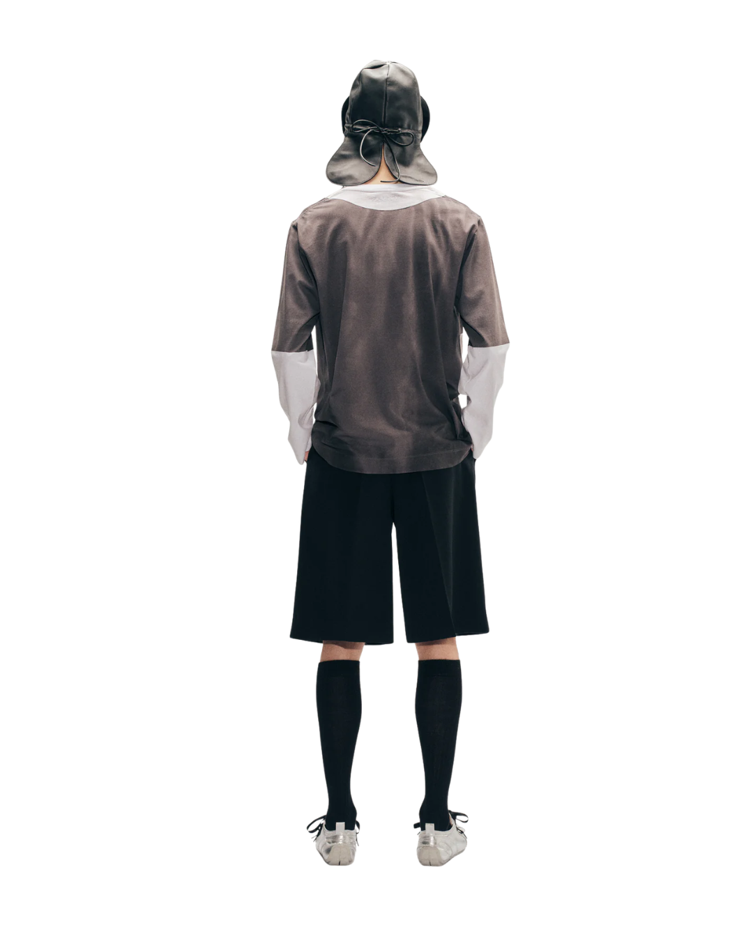 Rose Rugby Trompe L'Oeil Print Long Sleeve T-Shirt