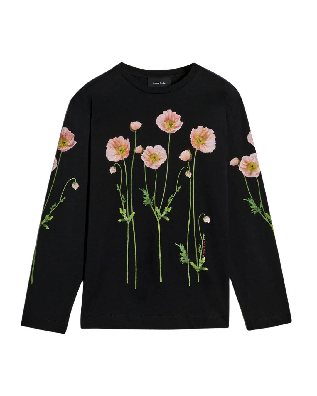 Poppy Field Print Long Sleeve T-Shirt