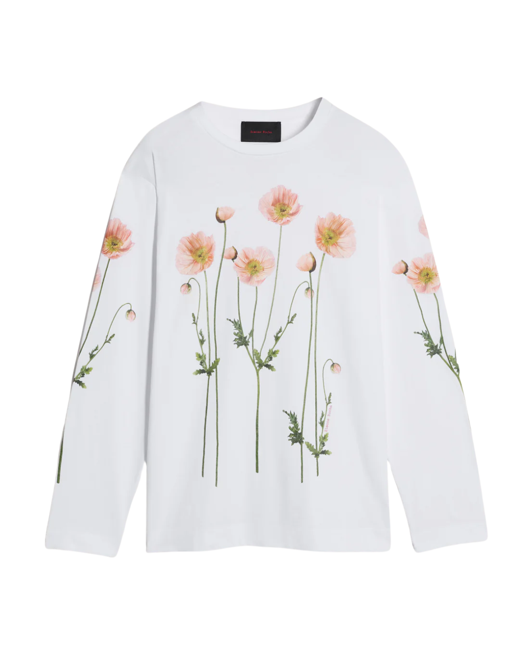 Poppy Field Print Long Sleeve T-Shirt