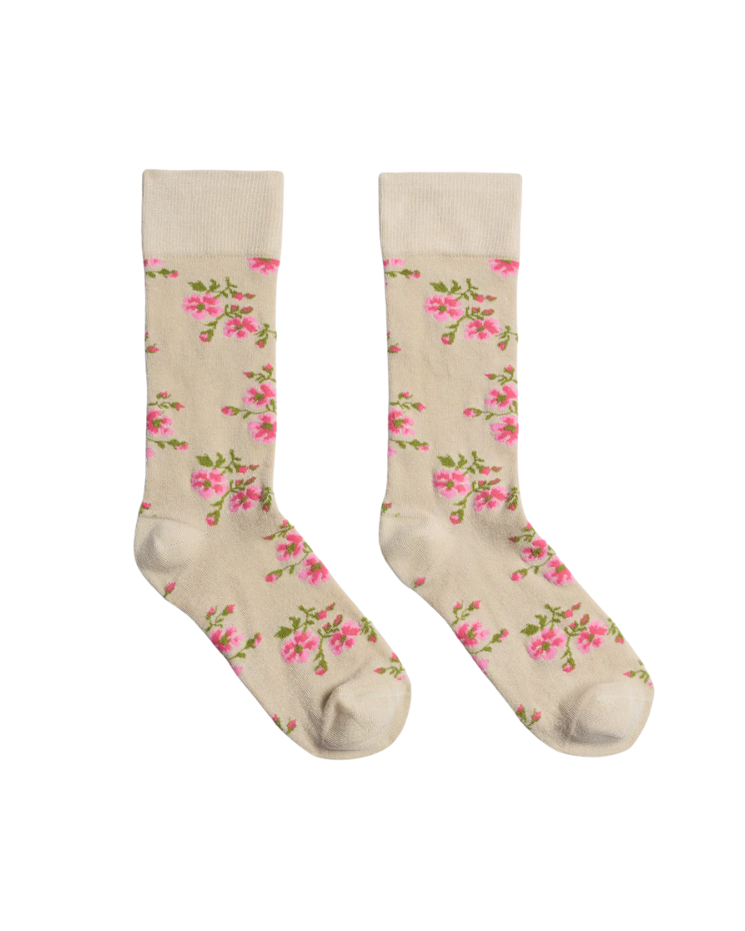 Tiny Flower Jacquard Ankle Socks