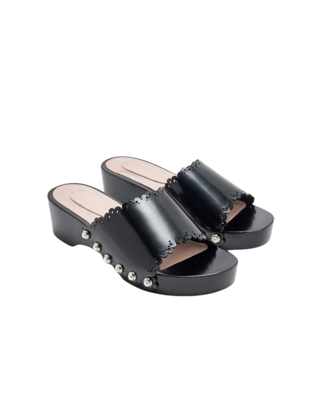 Scalloped Wooden Clog