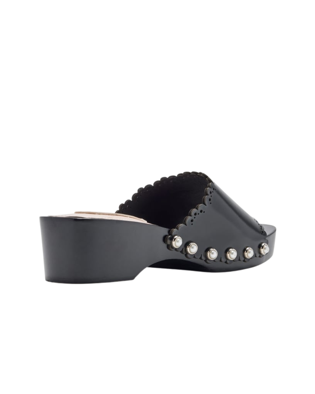 Scalloped Wooden Clog