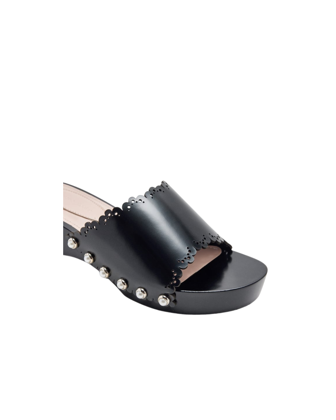 Scalloped Wooden Clog