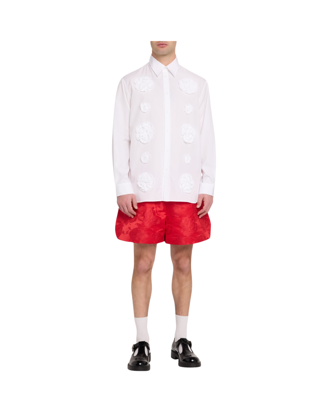 Split-hem Rose Shorts