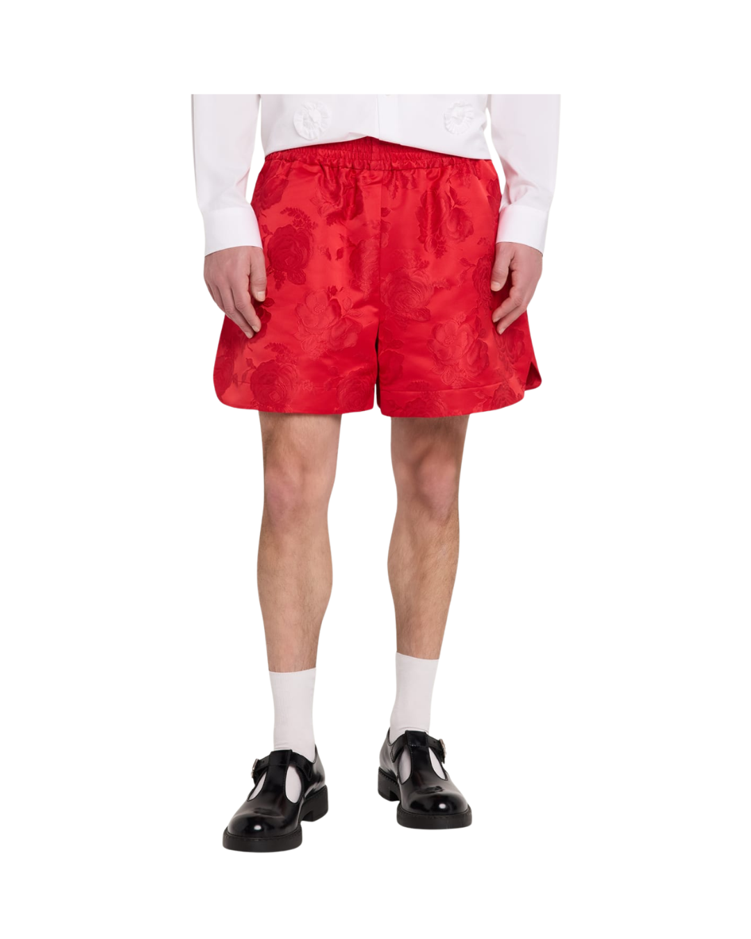 Split-hem Rose Shorts