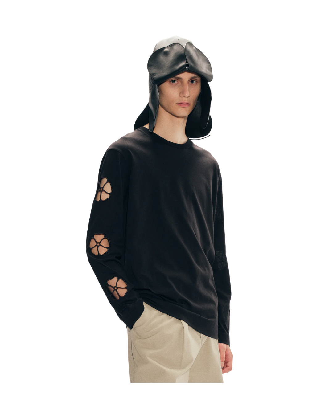Daisy Cutout Long Sleeve T-Shirt