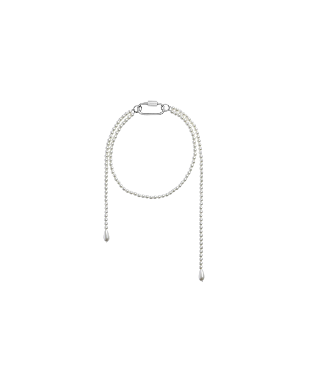 Fragment Pearl Carabiner Necklace