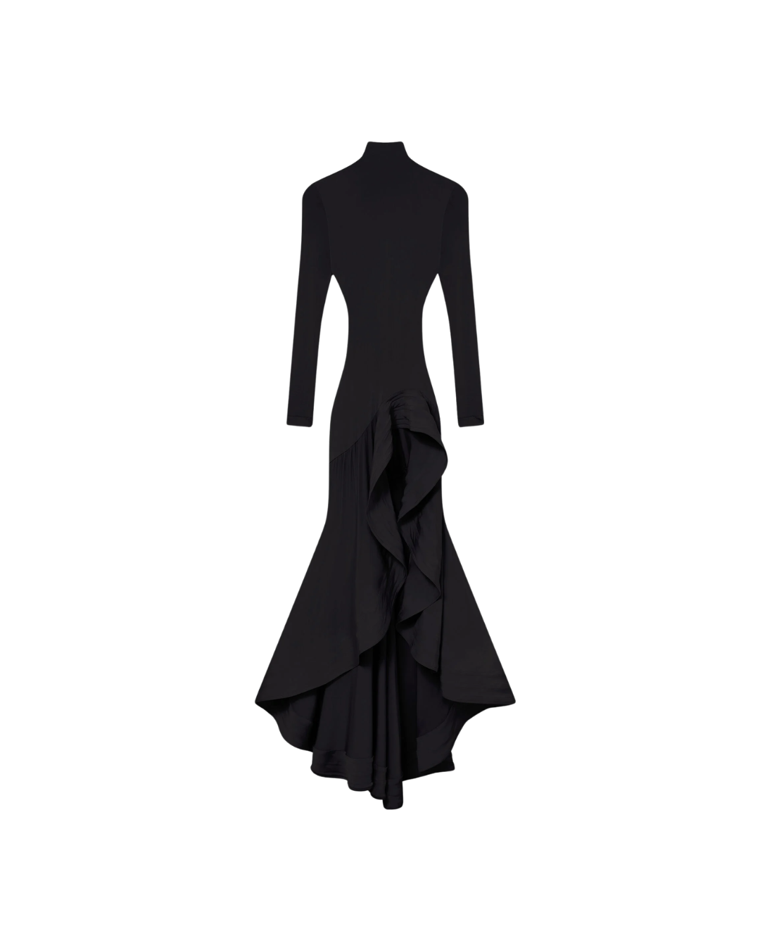 Crepe Jersey Frill Cocktail Dress