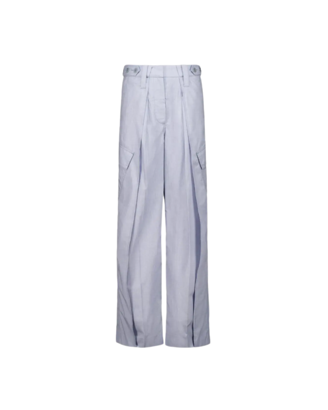 Chambray Layered Cargo Trousers