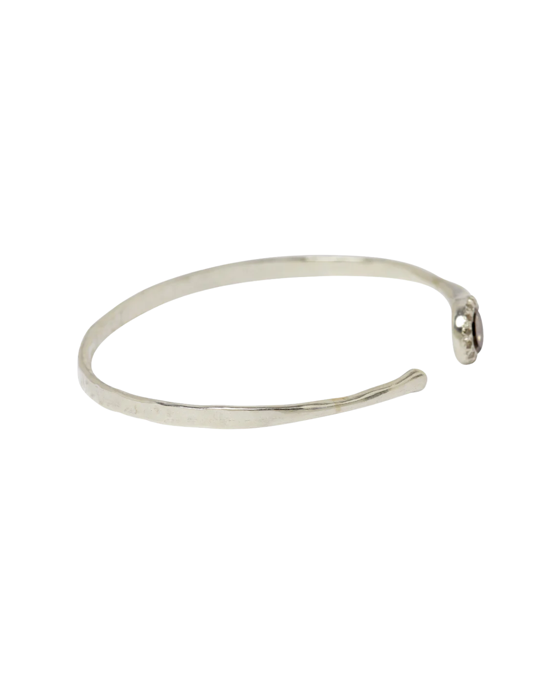 Tove Bracelet With Smoky Quartz and Ruby Cuff