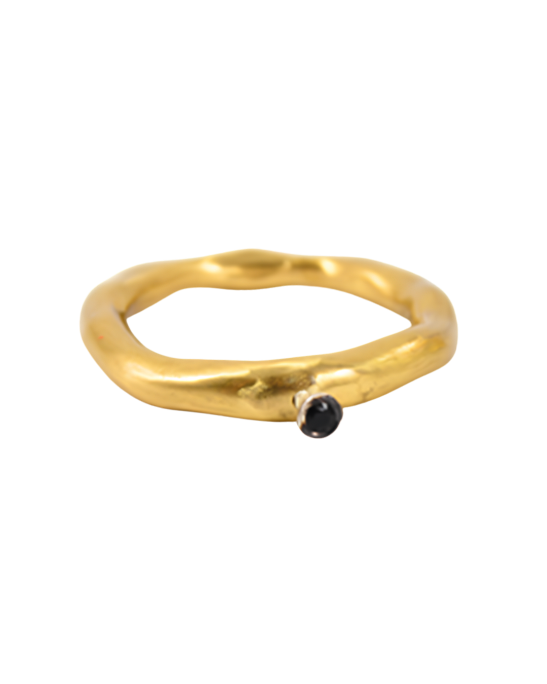 Seiko Copper Ring W/Black Diamond