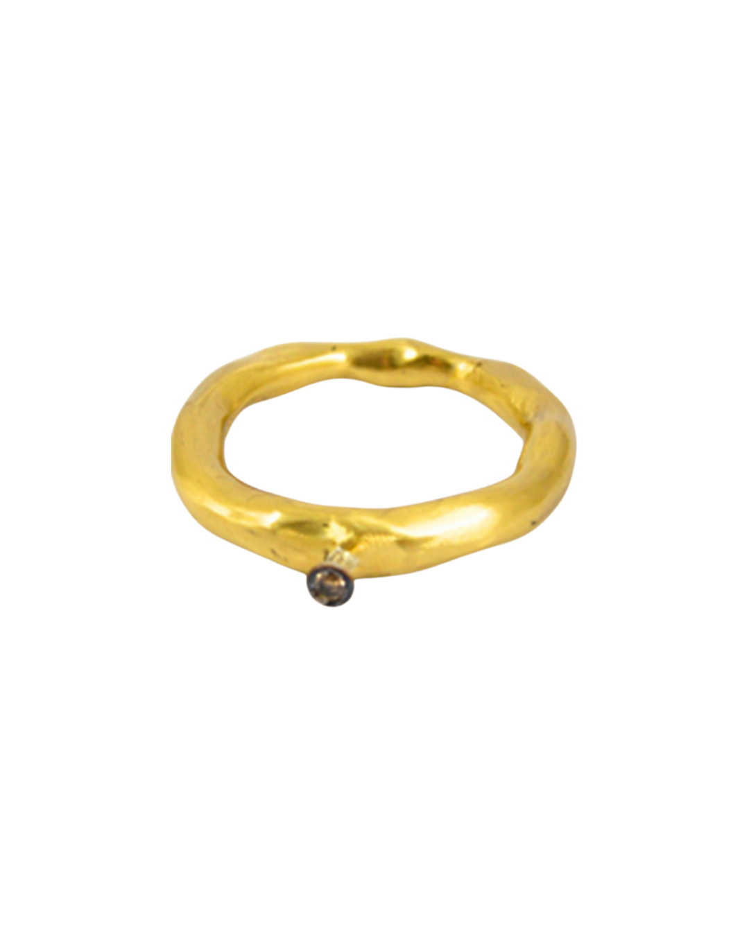 Seiko Copper Ring W/Cognac Diamond