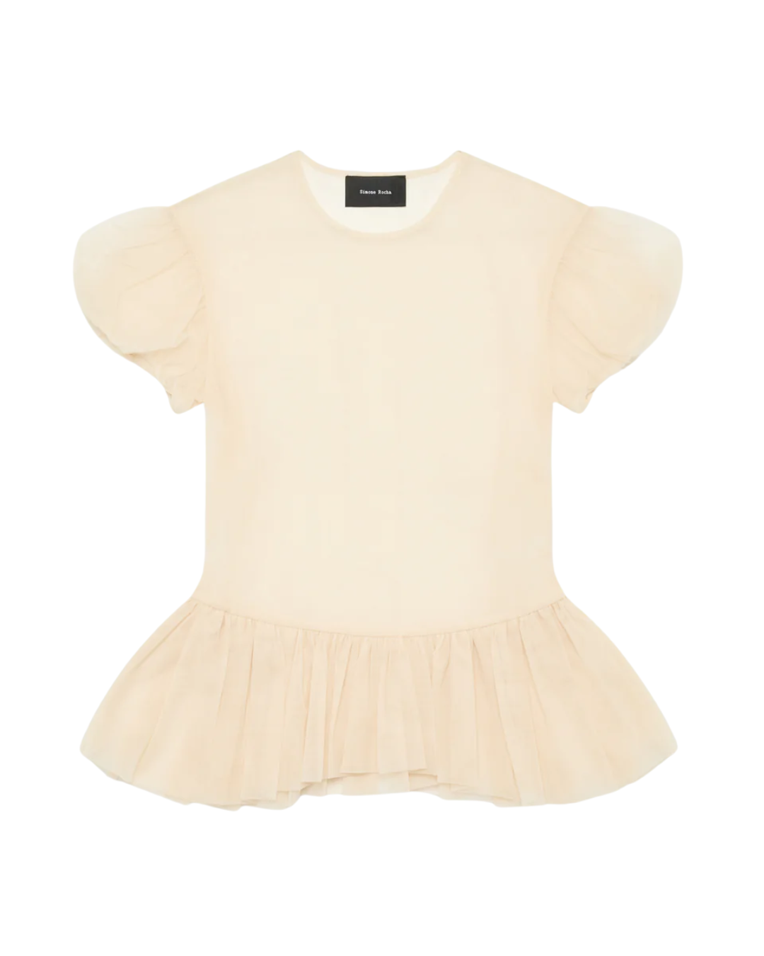 Sheer Ballet Peplum Top