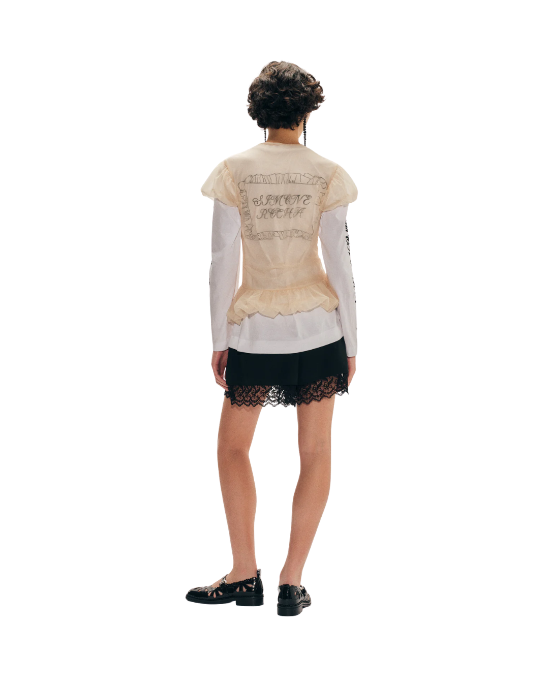 Sheer Ballet Peplum Top