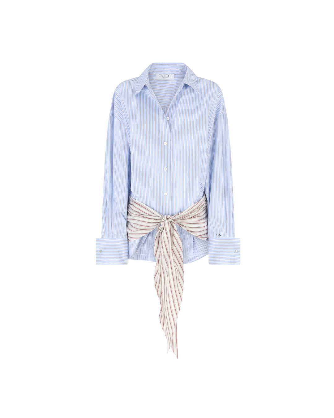 Blue Mini Shirt Dress