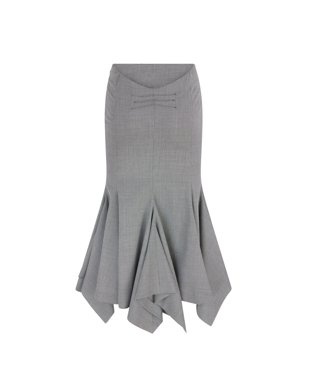 Grey Midi Skirt