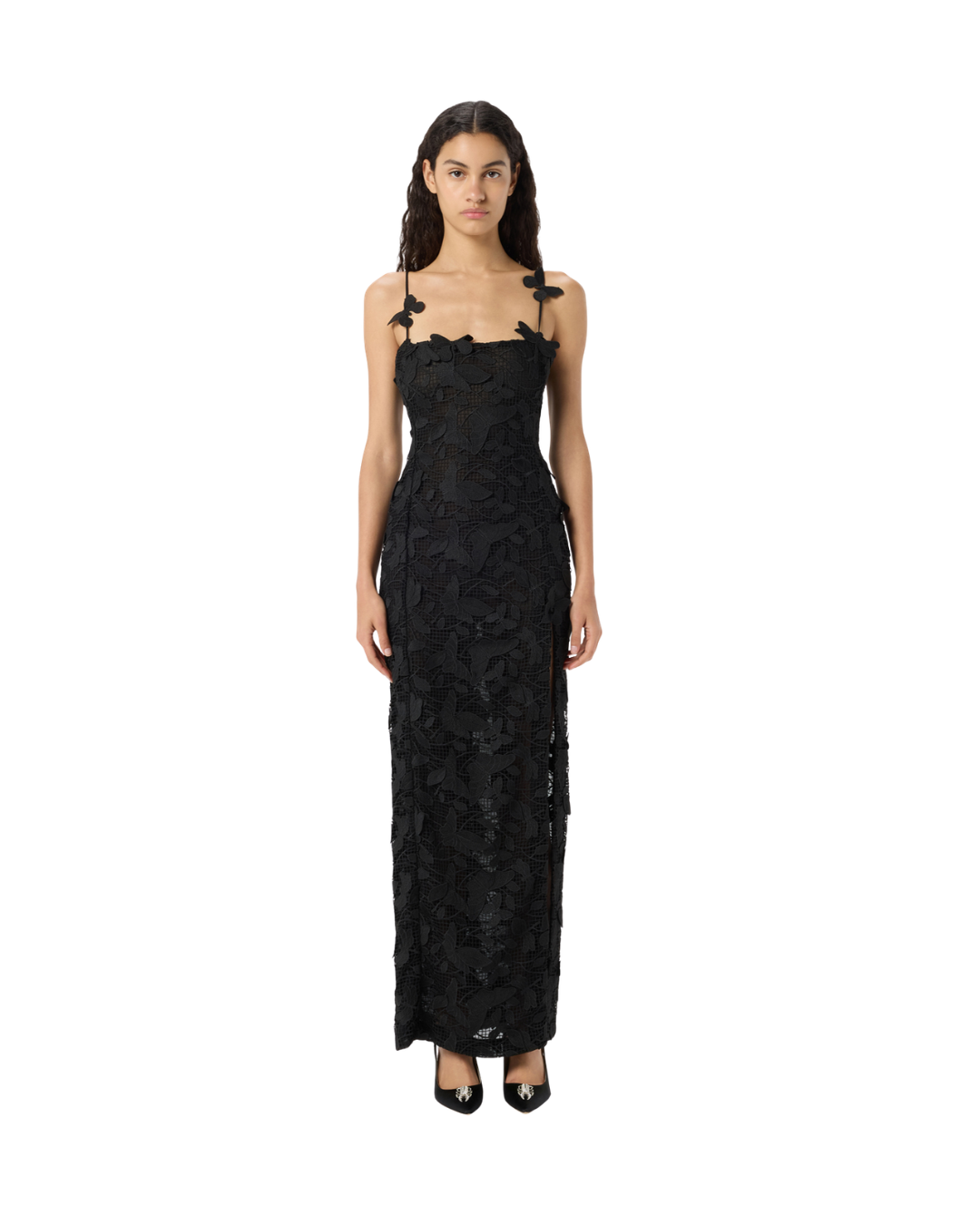 Long Dress In Macramé Lace
