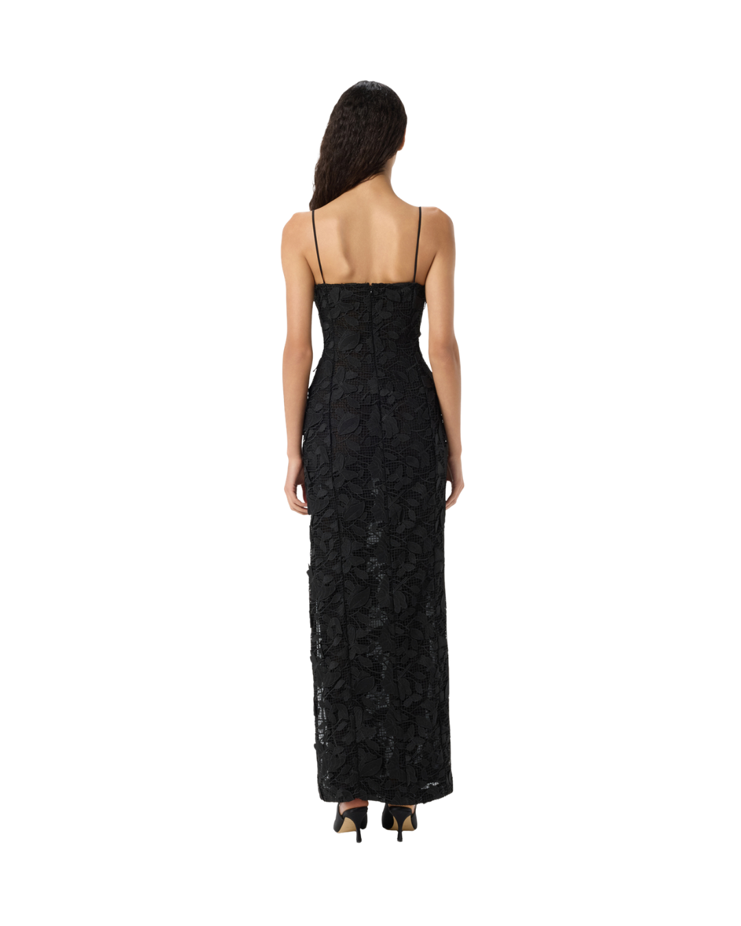Long Dress In Macramé Lace