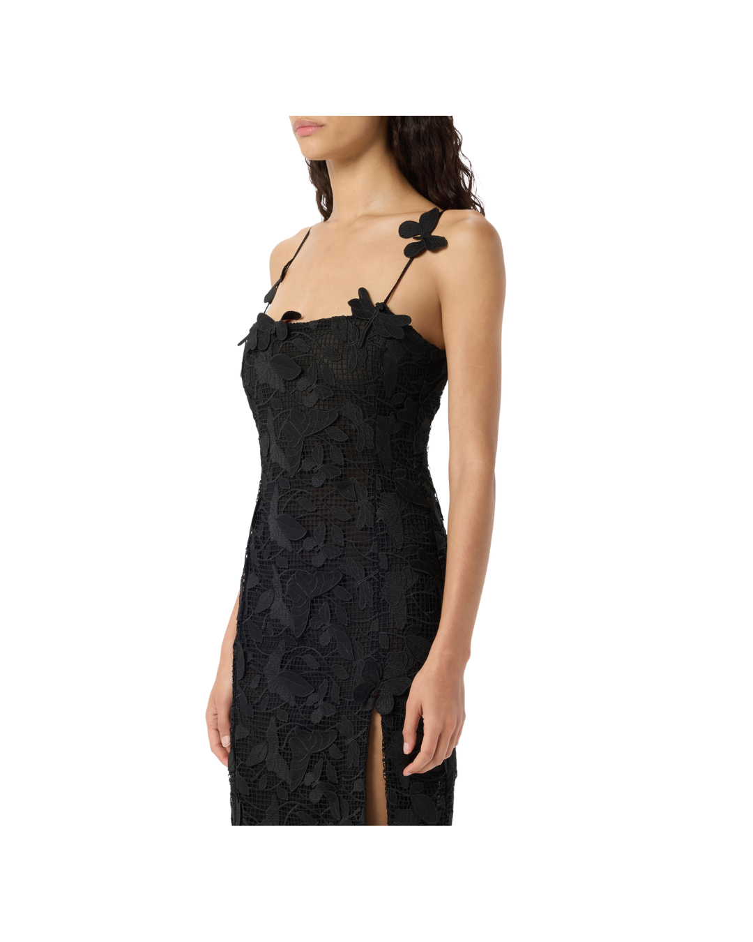 Long Dress In Macramé Lace