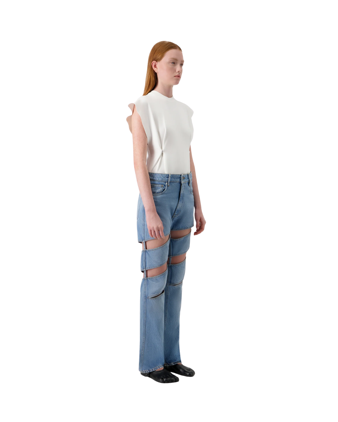 Spiral Denim Pants