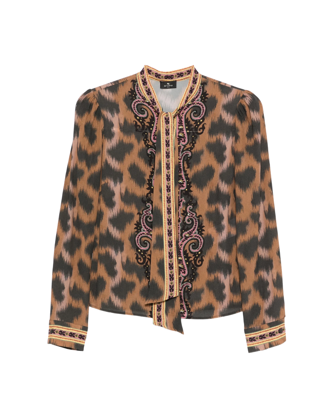 Slim Fit Shirt With Scarf
