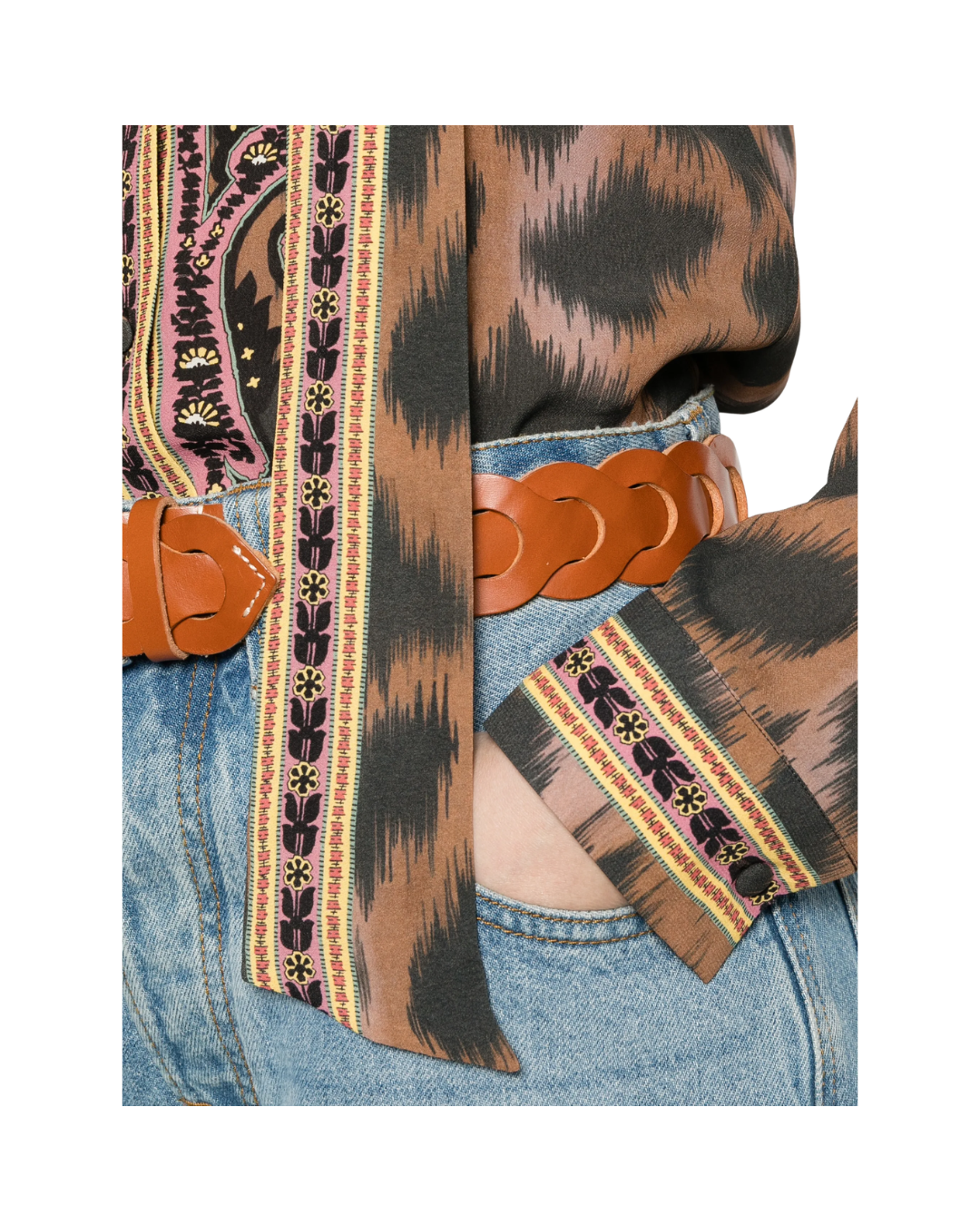 Slim Fit Shirt With Scarf