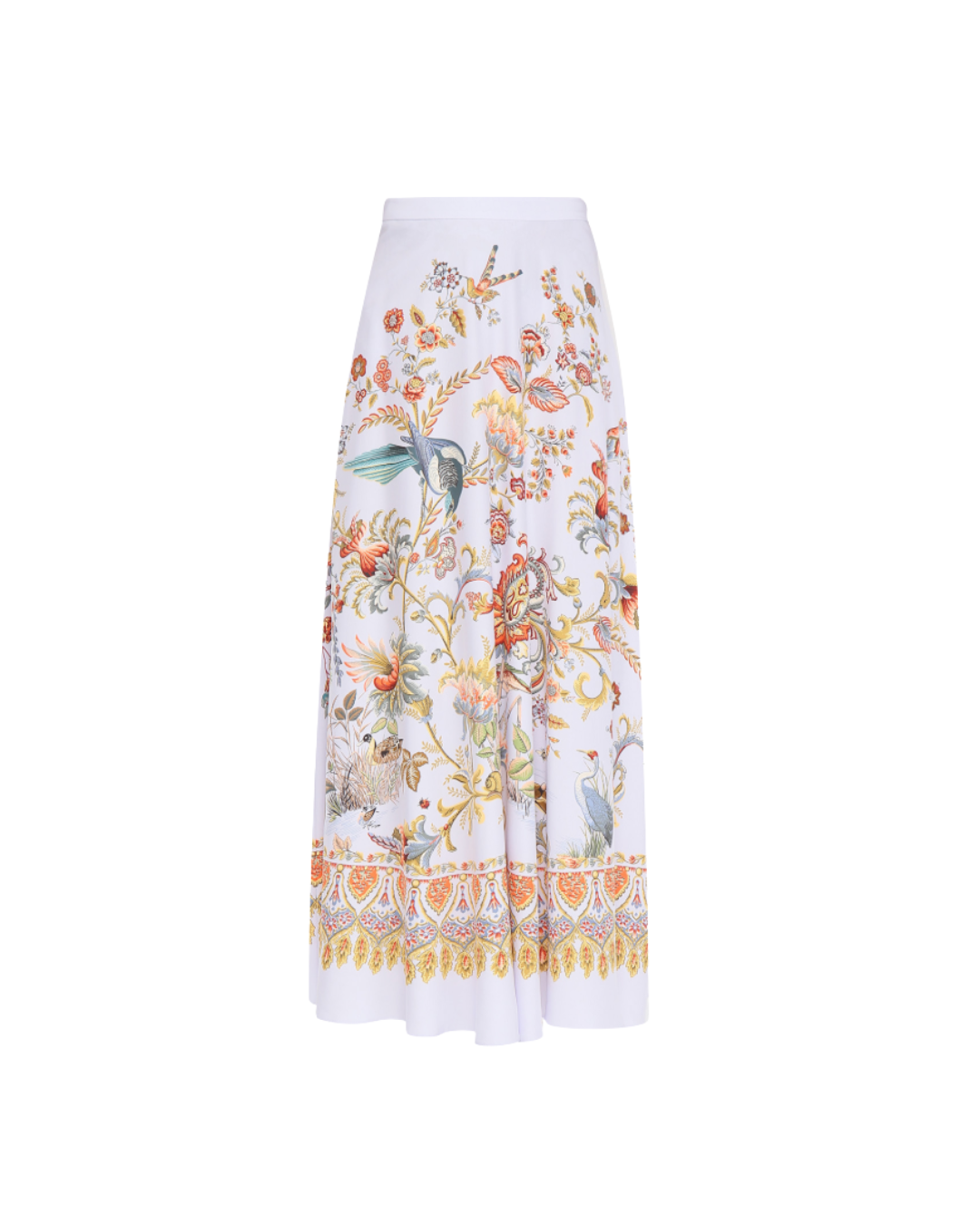 Maxi Half-circle Skirt With Print