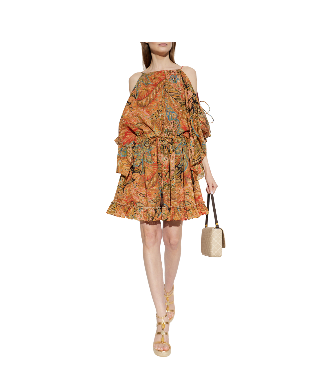 Short Dress With Ruffles And Laces