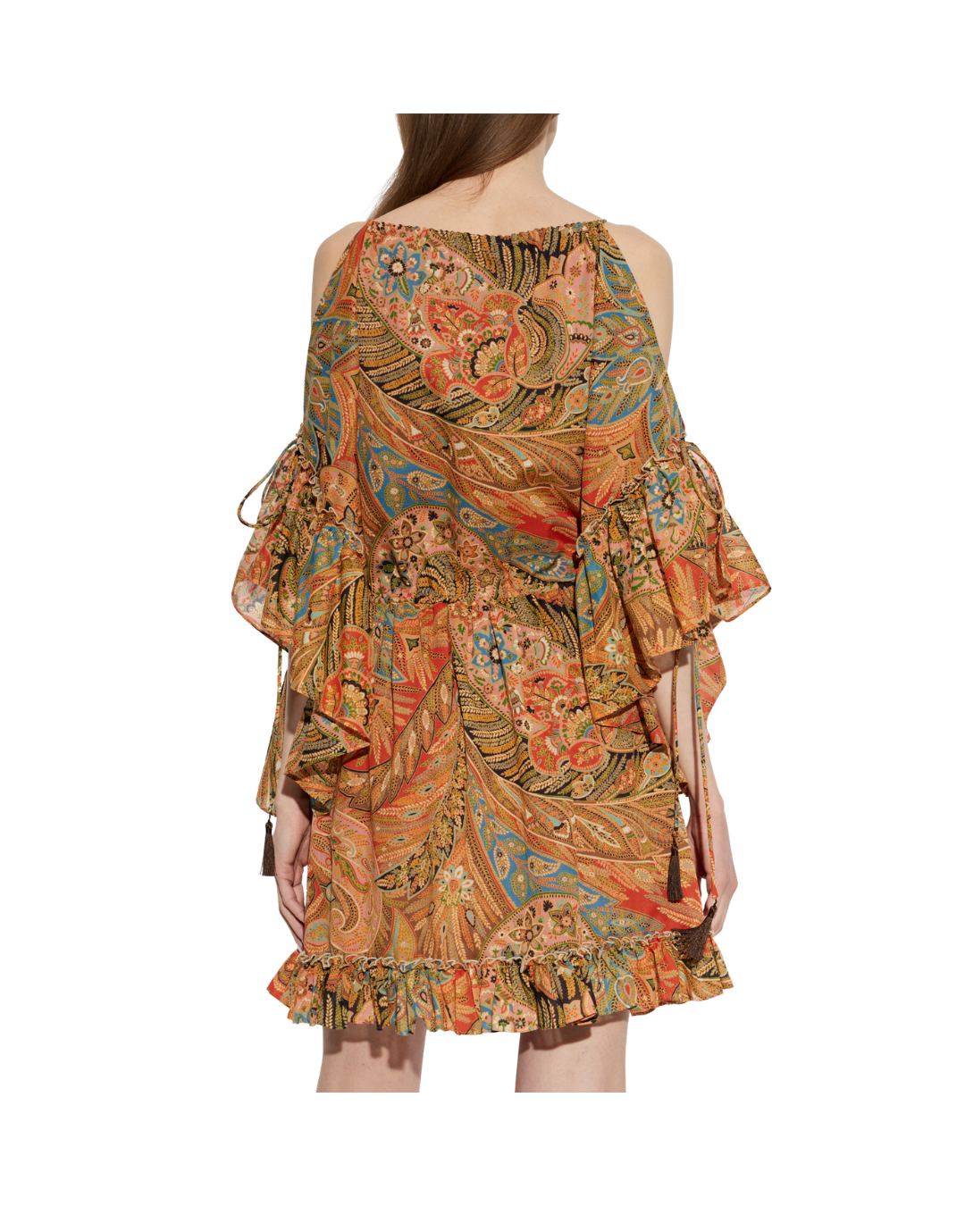 Short Dress With Ruffles And Laces