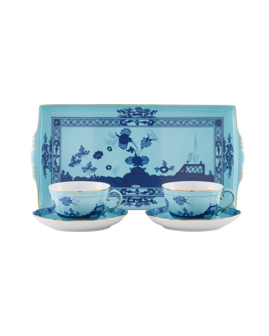 Iris Tea Set For Two With Tray