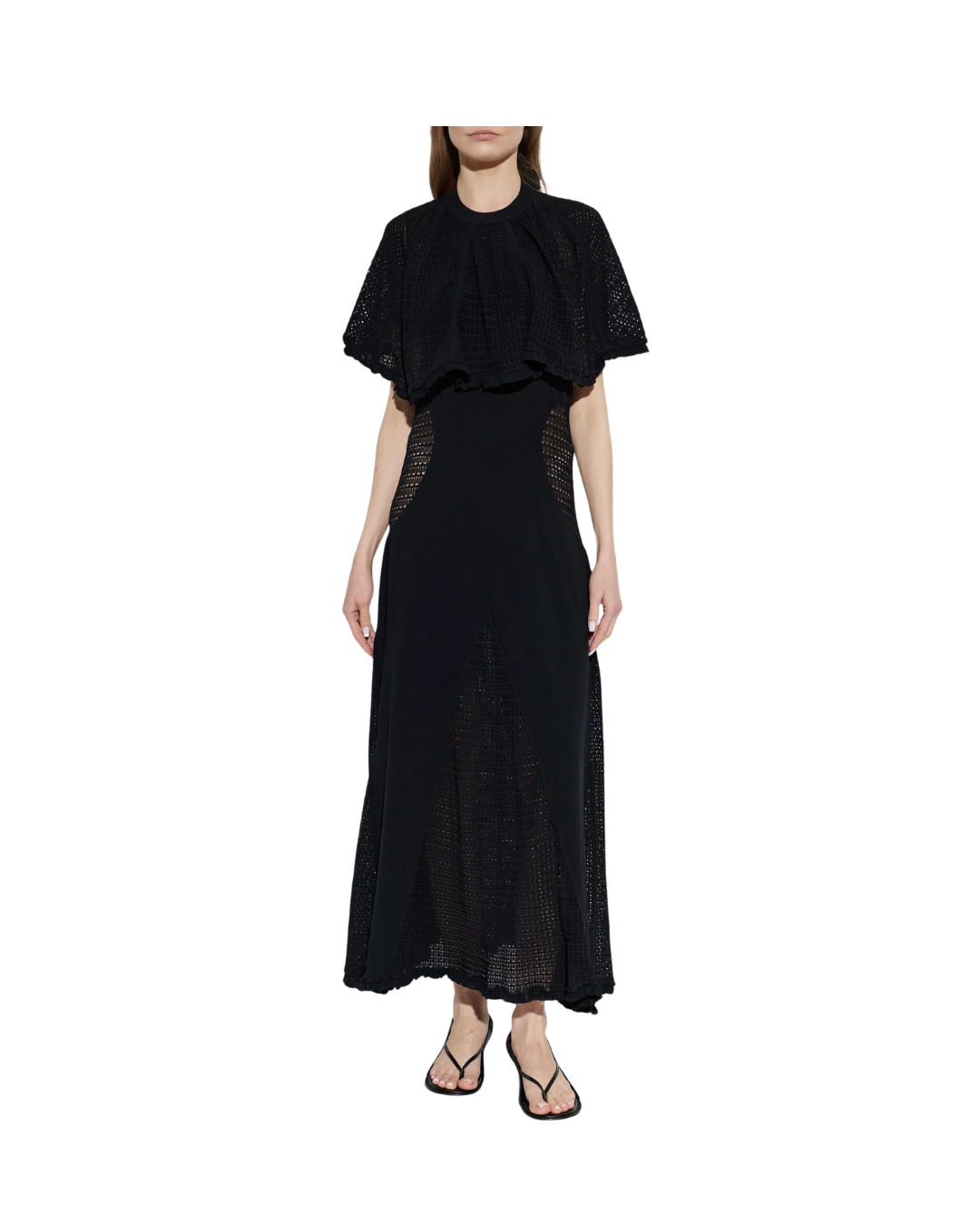 Lace Dress With Cape
